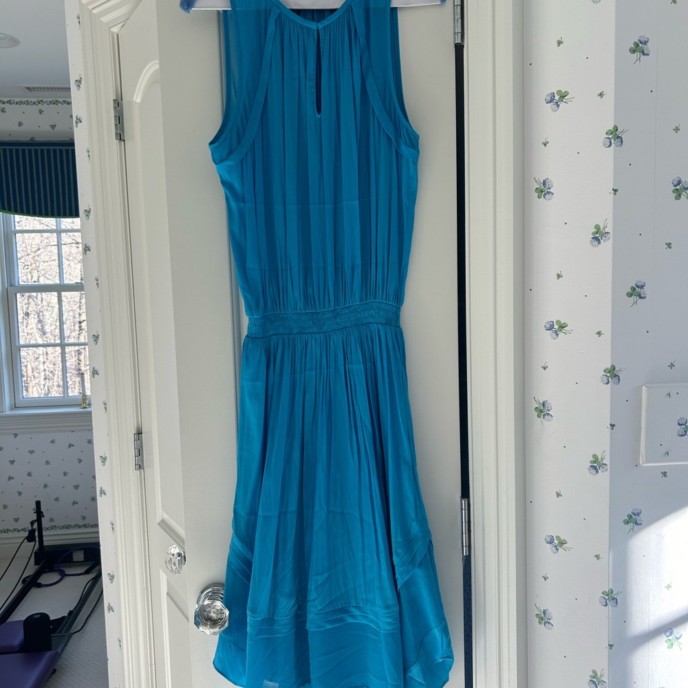 Ramy Brook blue Audrey dress size medium